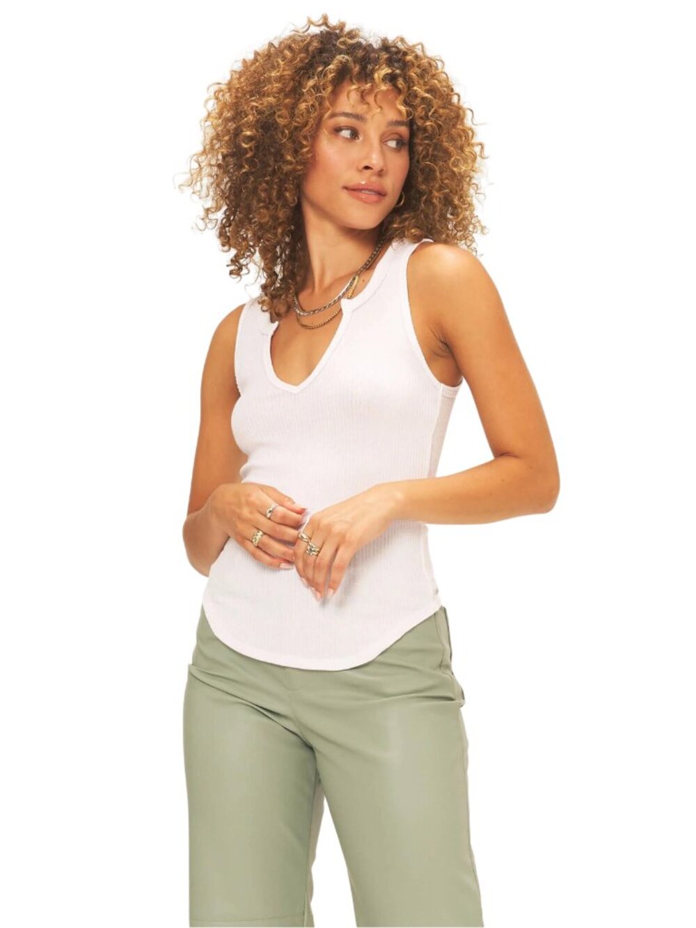 Project Social T Madly Rib Notch Tank